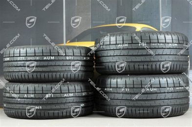 20" Turbo IV Sommerräder Satz, Felgen 8,5J x 20 ET57 + 10,5J x 20 ET47 + NEUE Pirelli Sommerreifen 235/35 ZR20 + 265/35 ZR20, mit RDK-Sensoren