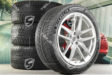 20-inch "Macan S" winter wheels set, rims 9J x 20 ET26 + 10J x 20 ET19, NEW Michelin winter tyres 265/45 R 20 + 295/40 R 20, with TPMS