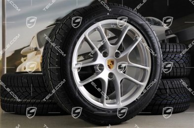 18" Cayman koła zimowe komplet, 8J x 18 ET57 + 9J x 18 ET47 + opony zimowe Dunlop SP Winter Sport 3D 235/45 R18 + 265/45 R18, z czujnikami RDK