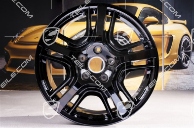 19" Felga Panamera Design, 9J x 19 ET60, czarny wysoki połysk