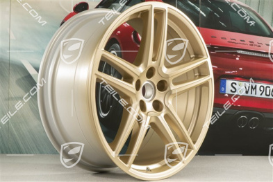 20-inch wheel rim "Macan Turbo", 9J x 20 ET26, CMS, aurum satin matt