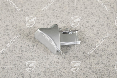 Seat tilting handle / control button, Galvano silver, R Seat tilting handle / control button, Galvano silver, R