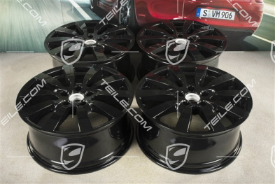 20" Komplet felg Cayenne SportDesign II, 9J x 20 ET57, czarny wysoki połysk