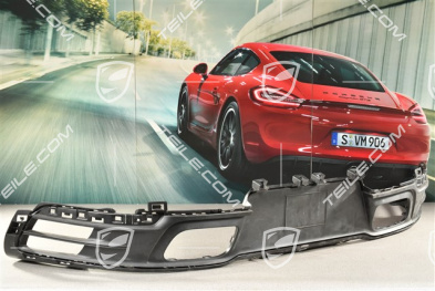 Rear bumper lower cover / diffuser, Black mattet / USA