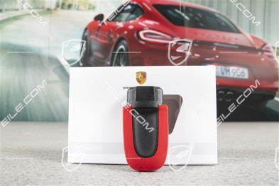 Ignition starter switch, lacquered Guards Red, KESSY / Entry and Drive