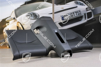 Seat cushion rear, coupe, leatherette black Seat cushion rear, coupe, leatherette black