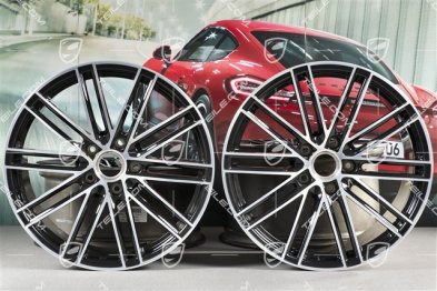 20" Felgensatz Turbo IV, 8,5J x 20 ET49 + 11,5J x 20 ET56, schwarz hochglanz