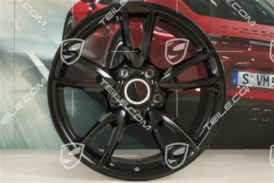 18" felga Carrera IV (Facelift), 10,5J x 18 ET60, C2/C2S, czarny wysoki połysk
