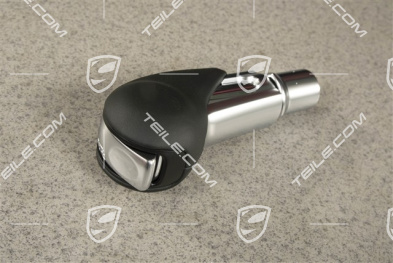 PDK, Wählhebel / Schaltknopf, Leder, Schwarz