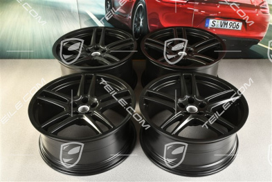 20-inch alloy wheel "Macan Turbo", 9J x 20 ET 26 + 10J x 20 ET19, BORBET, black satin mat