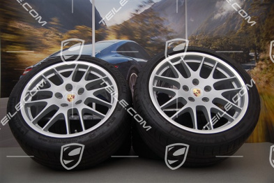20" Koła letnie komplet RS Spyder, felgi przednie 9,5J x 20 ET65 + tylne 11J x 20 ET68 + opony letnie 255/40 ZR20 + 295/35 ZR20, z czujnikami ciśnieni