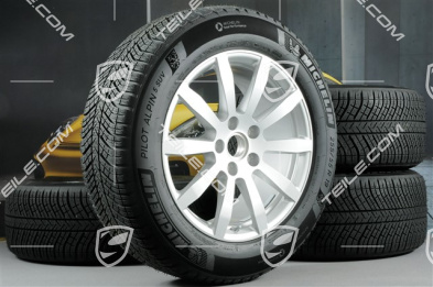 19-inch Cayenne S winter wheel set, rims 8,5J x 19 ET47 + 9,5J x 19 ET54 + Michelin winter tyres 255/55 R19 + 275/50 R19, with TPMS
