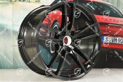 21" Cayenne Turbo Design Felgensatz, Felgen 9,5J x 21 ET46 + 11,0J x 21 ET49, schwarz hochglanz