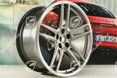 20" Felge "Macan Turbo", 10J x 20 ET19, BORBET, platinum seidenmatt