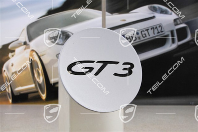 Center cap, GT3, silver