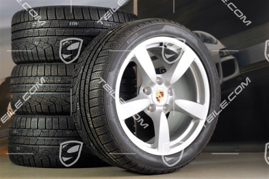 18-inch Cayman S winter wheel set (with tyres), front wheels 8J x 18 ET57 + rear 9J x 18 ET43
