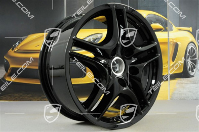 18" Felga Turbo II, 8J x 18 ET57, Facelift, czarny wysoki połysk