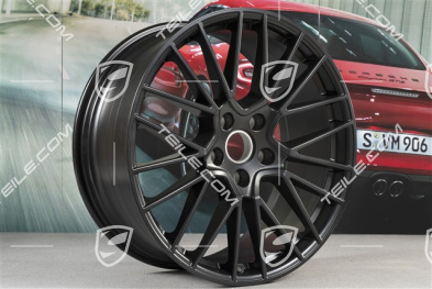 21-inch wheel rim, Cayenne RS Spyder, 9,5J x 21 ET46,  black satin-matt