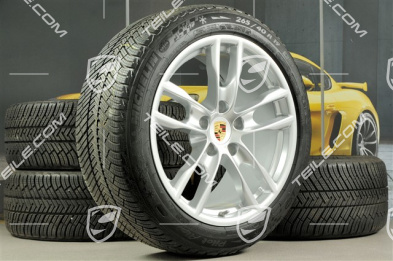 19" Koła zimowe komplet, Boxster S, felgi 8J x 19 ET57 + 9,5J x 19 ET45 + NOWE opony Michelin Pilot Alpin 4 235/40 R19 + 265/40 R19, bez czujników ciśnienia RDK