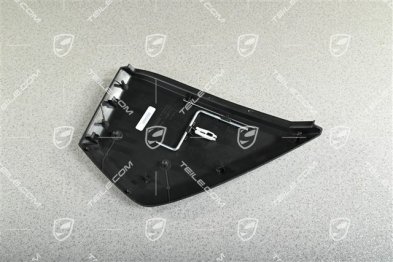 Dashboard trim side cover, Black, L