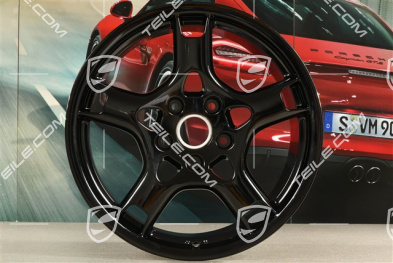 19" Felge Carrera S, BBS, 11J x 19 ET67, schwarz hochglanz