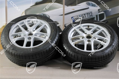 17-inch Cayman winter wheel set, front wheels 6,5J x 17 ET55 + rear 8J x 17 ET40 + NEW winter tyres 205/55 R17 + 235/50 R17, without TPM