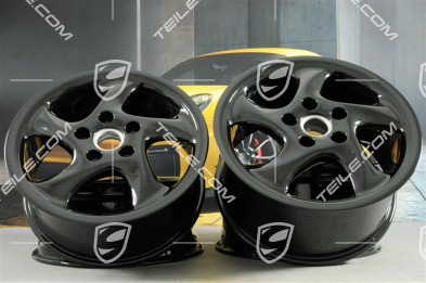 18" Felgensatz TurboLook I, 7,5J x 18 ET50 + 9J x 18 ET52, schwarz hochglanz