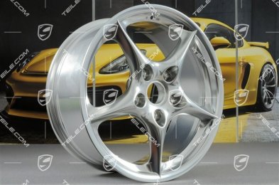 18" Carrera Felge, 8J x 18 ET50, kugelstrahlpoliert
