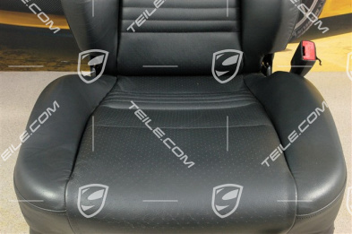 Sitz, manual einstellbar, Leder, Metropolblau, beschädigt, R