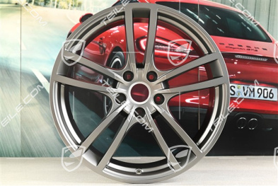 21-inch wheel rim, Cayenne Turbo, 11J x 21 ET58, Platinum satin-matt