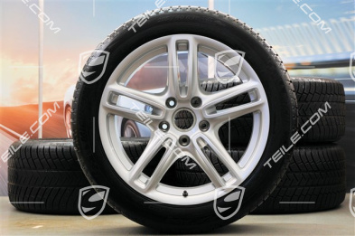19" Panamera TURBO Winterräder Satz, Felgen 9J x 19 ET 60 + 10J x 19 ET61 +  NEUE Michelin Winterreifen 255/45 R19+285/40 R19