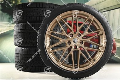 22-inch RS Spyder Design winter wheel set, rims 9J x 22 ET29 + 11J x 22 ET47 + Continental winter tyres 255/40 R22 + 295/35 R22, neodyme