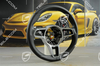 Sports steering wheel, without compass, without heating, leather black Sports steering wheel, without compass, without heating, leather black