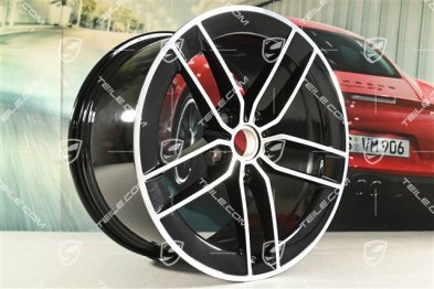 21" felga Carrera Exclusive Design, 11,5J x 21 ET79, czarny wysoki połysk