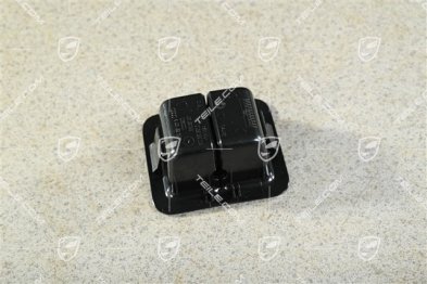 Rear seat backrest, cap / cover / trim, Titan black