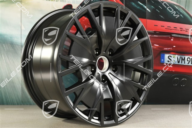20-inch wheel rim Taycan Turbo S Aero Design, in black satin-mat