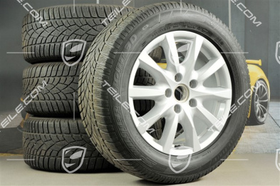 18" Cayenne Winterräder Satz, Felgen 8J x 18 ET53 + Winterreifen Dunlop SP Winter Sport 3D 255/55 R18, ohne RDK