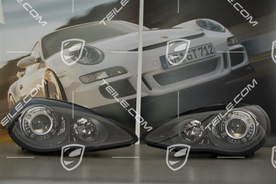 Xenon Scheinwerfer Satz, Bi-Xenon, Turbo, schwarz, L+R