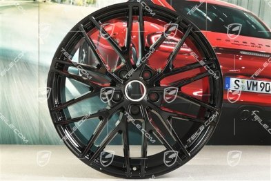 21" Komplet felg RS Spyder Design, 11J x 21 ET49 + 9,5J x 21 ET46, czarny wysoki połysk