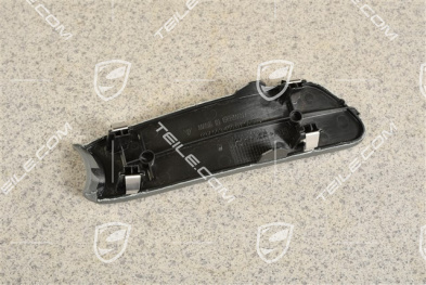 Cover, parking-brake lever, Leather, Stone Grey