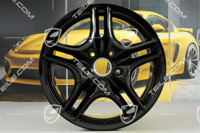 18" Felga Turbo II, 8J x 18 ET57, Facelift, czarny wysoki połysk