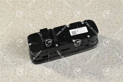 Power windows switch, Drivers side, Black matte