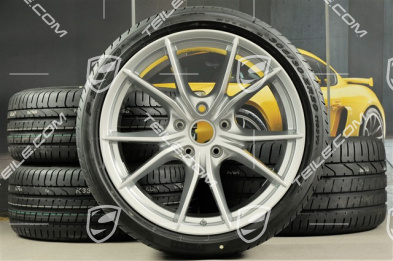 20" Sommerräder Satz Carrera S IV, Felgen 8,5J x 20 ET49 + 11,5J x 20 ET56 + Sommerreifen 245/35 ZR20 + 305/30 ZR20, mit RDK-Sensoren