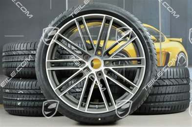20" koła letnie, komplet 911 Turbo IV, felgi 8,5J x 20 ET49 + 11,5J x 20 ET56 + opony letnie 245/35 R20 + 305/30 R20