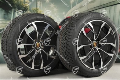 20-inch Turbo Aero Design, winter wheel set, rims 9J x 20 ET54 + 11J x 20 ET60, Goodyear winter tyres 245/45 R20 + 285/40 R20, DOT/prod.year 2023