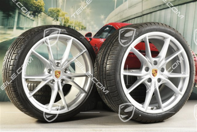 20" Winterräder Satz Carrera S (IV), Felgen 8,5J x 20 ET49 + 11J x 20 ET78 + Pirelli Sottozero II Winterreifen 245/35 R20 + 295/30 R20