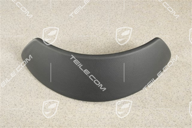 Instrument cluster cover, Leatherette, Black