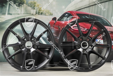20" Komplet felg Carrera S (III), 8,5J x 20 RT51 + 11J x 20 ET70, czarny półmat satyna