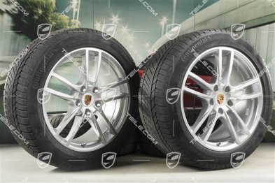 20-inch Cayenne Sport winter wheel set, rims 9J x 20 ET50 + 10,5J x 20 ET64 + Continental winter tyres 275/45 R20 + 305/40 R20, with TPMS