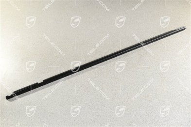 Side window trim, outer, front door, Black matte, L